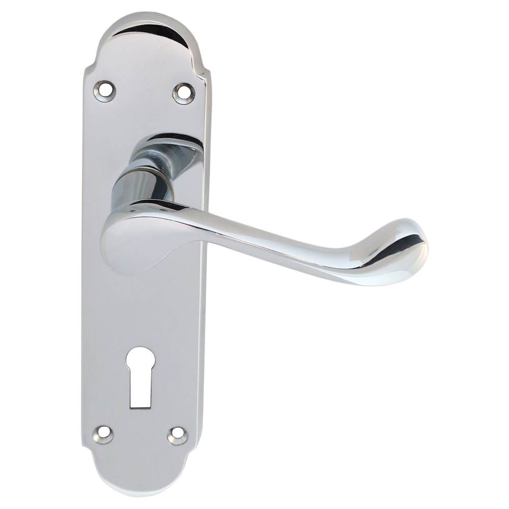 Carlisle Brass Lever Door Handles On Backplate