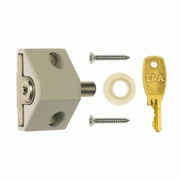Era 100-12 White Patio Door Lock Cut Key