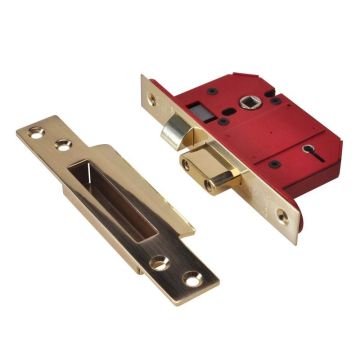 Union Strongbolt 5 Lever Sashlock BS3621 Satin Brass 63mm 2200S