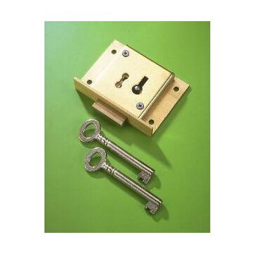 241 Brass 38mm 2 Lever Till Lock 2k To Pass