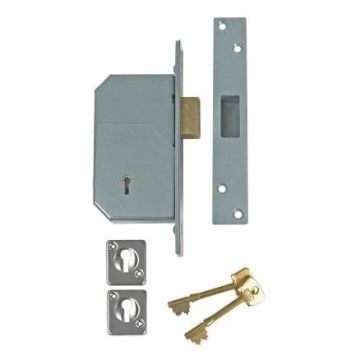 Union 3G110 5 Detainer Deadlock 73mm Satin (Chubb At Heart)
