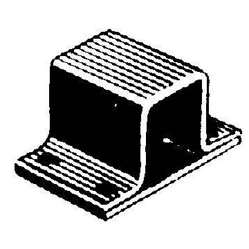 483 16Mm Black Japanned Receiver Staple For Square Bolt