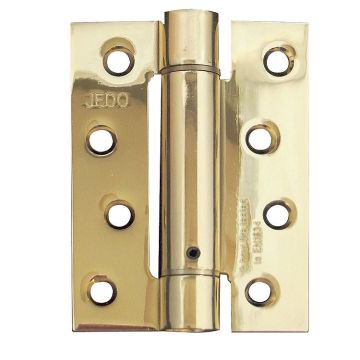 J9800Eb 102 X 76 X 2.7Mm E.Brass S/A Spring Door Hinge 3 Hinge Pack
