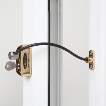 Jackloc Window Restrictor Brass Keyed Alike