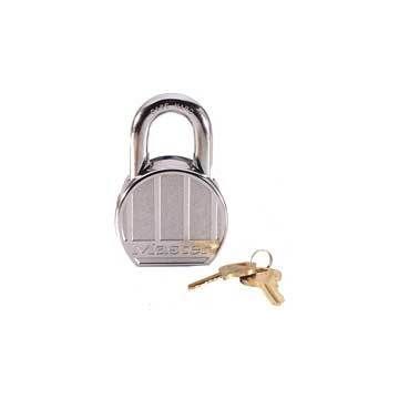 Master 230D Solid Steel Round 65Mm 5Pin Padlock 2Keyed