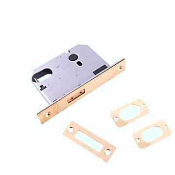 Union L2141 Oval Deadlock 63mm Polished Brass