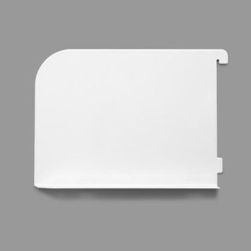 IS8071 White 150 x 150mm Left Hand Shelving End