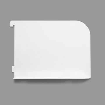 IS8072 White 200 x 150mm Right Hand Shelving End