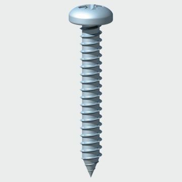 6 X 1/2" Zinc Self Tapping Pozidriv Pan Head Screws