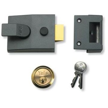 Yale 89 Deadlocking Nightlatch DMG/PB