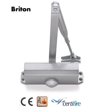 Briton 121CE Silver Door Closer
