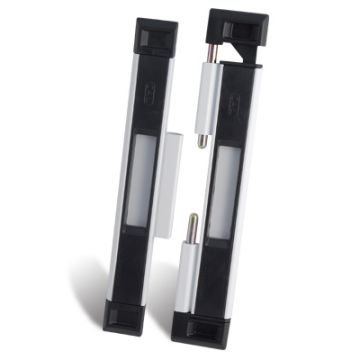 Cal Lock Interlocking Latch White For Double Doors