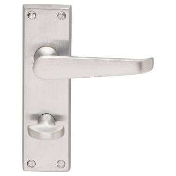 M30WCSC Victorian Bathroom Door Handle Satin Chrome