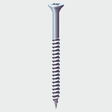 10 x 4" Pozidriv CSK Wood Screws Zinc (Box of 100)