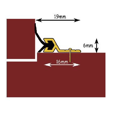 Exitex Fns Gold Flex N Seal Draught Excluder Door Set