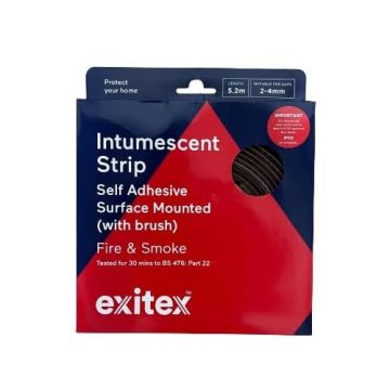 Exitex Surface Mounted Intumescent Self Adhesive Strip 1/2 HR 5.2m Roll
