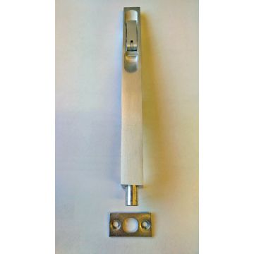 254 x 19mm Lever Action Flush Bolt Satin Aluminium