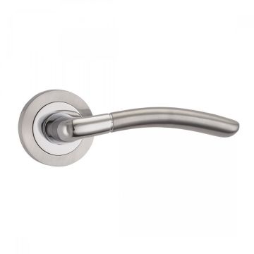 Fortessa Amalfi Round Rose Door Handle Chrome Duo