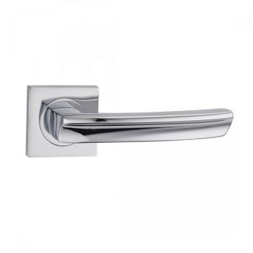 Fortessa Arc Square Rose Door Handle Polished Chrome