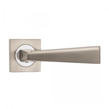 Fortessa Cannes Square Rose Door Handle Satin Nickel
