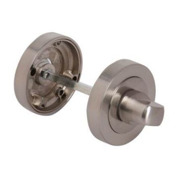 Fortessa Round Bathroom Turn & Release Satin Nickel