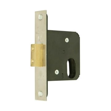 Guardian G7054 63Mm S.Steel Oval Deadlock Door Lock Case Only