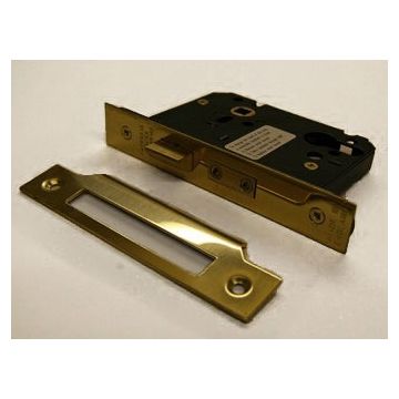 Guardian Y7000 76Mm P.Brass Euro sash door lock Case Only
