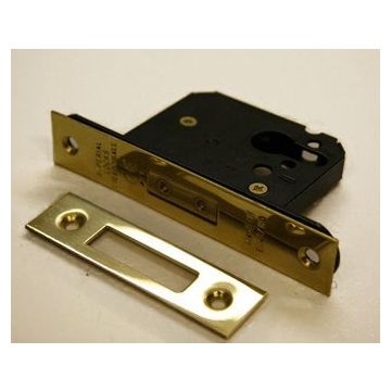 Guardian G7004 63Mm P.Brass Euro Deadlock Door Lock Case Only