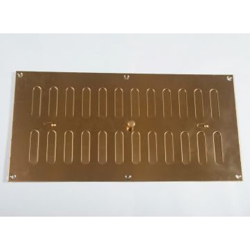 305 x 152mm Hit & Miss Vent Polished Brass HD5315