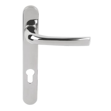 Mila ProLinea Lever Door Handle 92PZ 220mm Backplate Chrome (050309)
