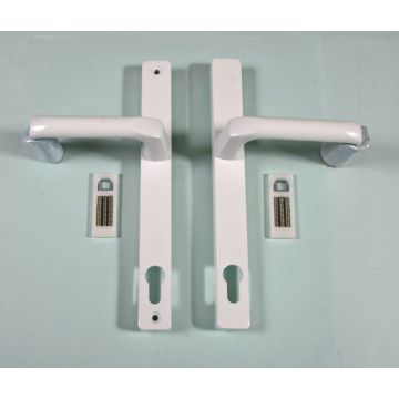 Millenco White 117mm Centres Lever Handle