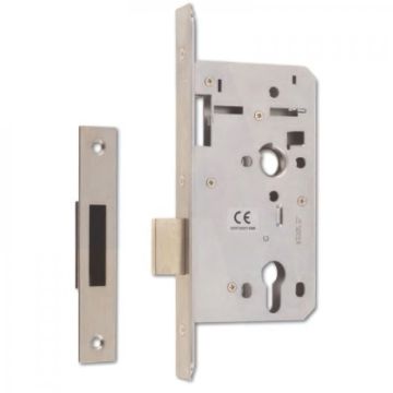 Union HD72DL-S DDA 60mm Backset Euro Deadlock Satin