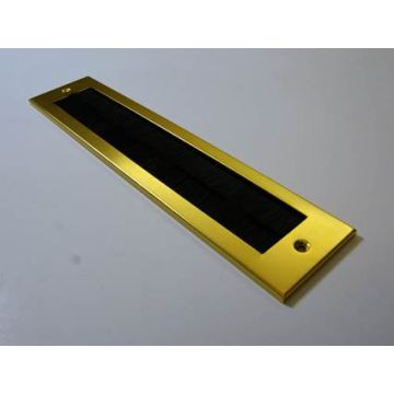 Stormguard 335 X 76Mm Gold Brush Inner Letter Plate Without Flap