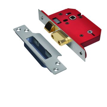 Union Strongbolt Bathroom Lock Satin Stainless 63mm J22WCS