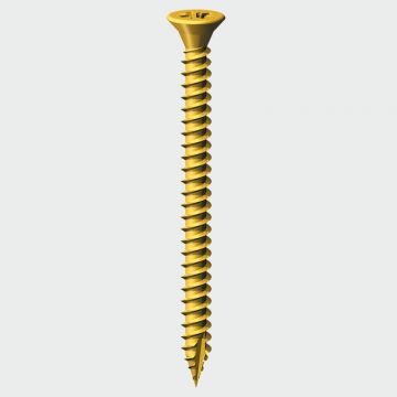 10 X 1 1/2" Brass Pozidriv Csk Wood Screws