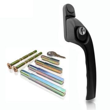 Versa Retro-fit Offset Window Espag Handle Black Right hand