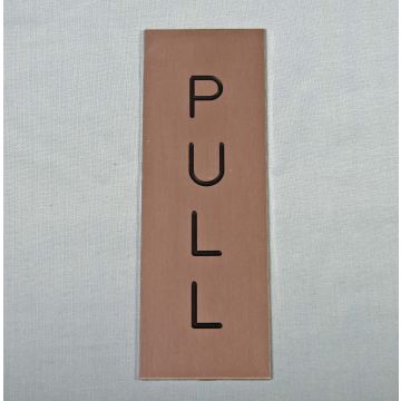 150Mm X 50Mm Saa Plates  Engraved Pull Vertically