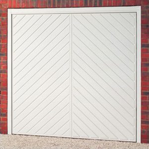 Cardale Chevron steel up and over garage door