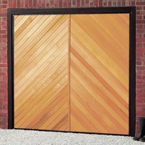 Cardale Chevron timber up and over garage door