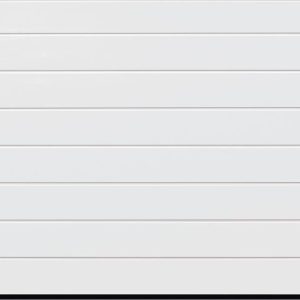 Hormann LPU67 M Ribbed Silkgrain sectional garage door