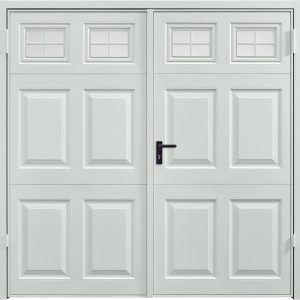 Garador Beaumont with windows side hinged garage door