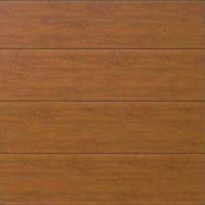 Hormann LPU42 L Ribbed Decograin sectional garage door