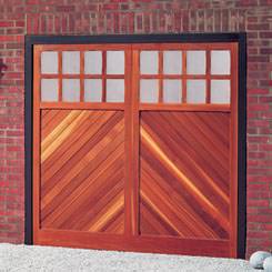 Cardale Bedford Chevron timber up and over garage door