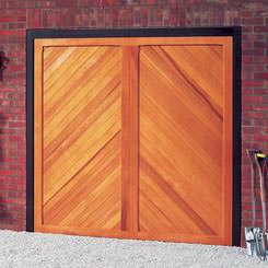 Cardale Berkeley  Chevron timber up and over garage door