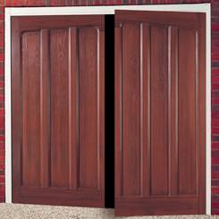 Cardale Cornwall Glasswood fibreglass side hinged garage door