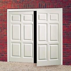 Cardale Dorset Glasswhite fibreglass side hinged garage door