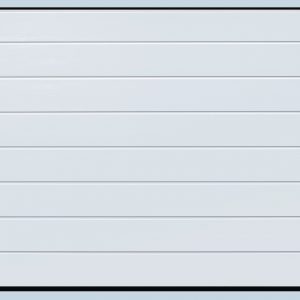 Hormann M Ribbed Woodgrain sectional garage door