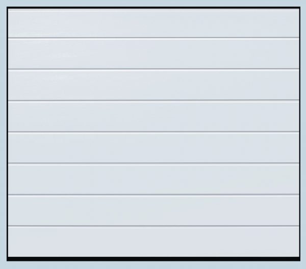 Hormann M Ribbed Woodgrain sectional garage door