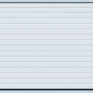 Hormann S Ribbed Woodgrain sectional garage door