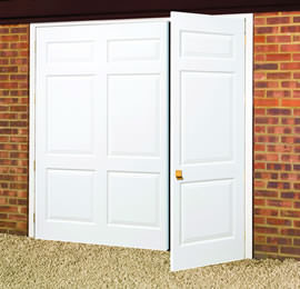 Wessex Cheltenham fibreglass side hinged garage door